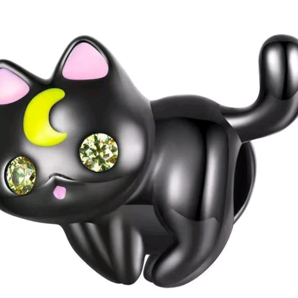 Sailor Moon Black Cat Luna Charm Bracelet Charm